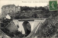 CPA Boussac Le Chateau Et Le Pont Du Chemin