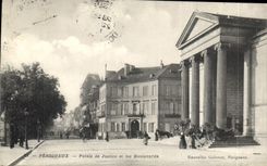 CPA Perigueux Palais De Justice Et Les Boulevards