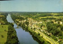 CPSM Mouleydier Vue Generale Aerienne Sur Mouleydier