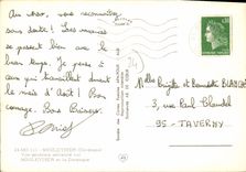 CPSM Mouleydier Vue Generale Aerienne Sur Mouleydier