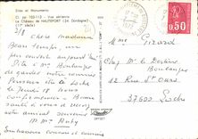 CPSM Vue Aerienne Le Chateau De Hautefort