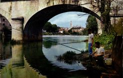 CPSM Perigueux L'Isle Et Vue Generale Sur la Cathedrale Saint Front