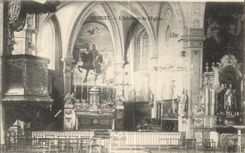 CPA Quingey L'Interieur De I'Eglise