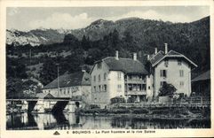 CPA Goumois Le Pont Frontiere Et la Rive Suisse