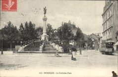 CPA Besancon La Fontaine Flore