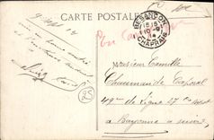 CPA Besancon Place Et Fontaine Flore