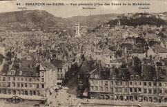 CPA Besancon Les Bains Vue Generale Prise Des tours De La Madeleine