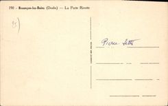 CPA Besancon Les Bains La Porte Rivotte