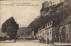 CPA Besancon Faubourg Rivotte Et Citadelle