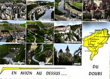 CPSM Du Doubs En Avion Au Dessus