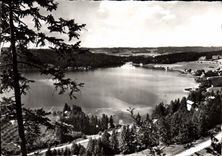 CPSM Malbuisson Le Lac Saint Point Vu Pentes De Montperreux