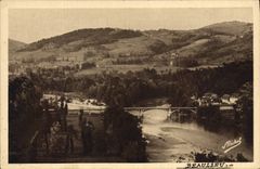 CPA Beaulieu Sur Dordogne Vue Generale Sur Altillac Le Pont