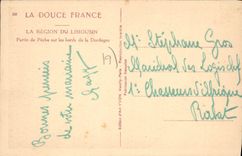 CPA La Region Du Limousin Partie De Peche Sur Les Bords De La Dordogne