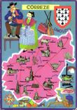 CPSM Correze Les Departements Francais Vus Par Iris