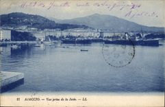 CPA Ajaccio Vue Prise De La Jetee
