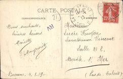 CPA Lac Beaunois L'Allee Principale Et Les Cabines Pour La Baiguade