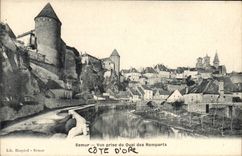 CPA Semur Vue Prise Du Quai Des Remparts