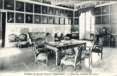 CPA Chateau De Bussy Rabutin Le Salon Des Hommes De Guerre