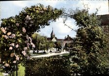 CPSM Laignes Le Square Et Les Rosiers