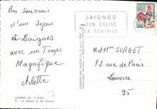 CPSM Laignes Le Square Et Les Rosiers