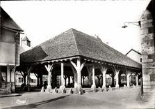 CPSM Nolay Les Halles Mon Historique