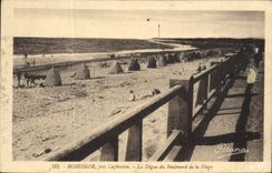CPA Hossegor pres Capbreion La Digue du Boulevard de la Plage 