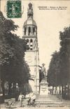 CPA Vendome Statue du Marechal Rochambeau et tour St Martin 