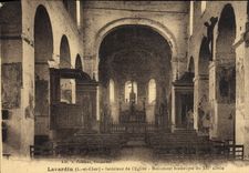 CPA Lavardin Interiour de l'Eglise Monument Historique du 