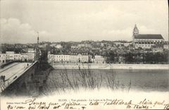 CPA Blois Vue Generale la Loire et le Pont 