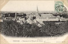 CPA Vendome Panorama de la Ville Pris du Chateau 