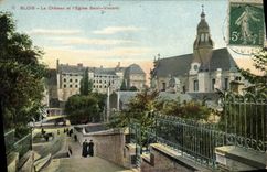 CPA Blois le Chateau et l'Eglise Saint Vincent 