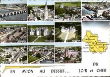 CPSM En Avion au Dessus Du Loir et Cher 