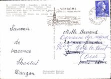 CPSM Loir et Cher Chambord Vendome Montrichard Lavardin Saignan Blois