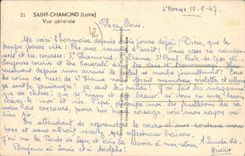 CPA Saint Chamond Vue Generale 