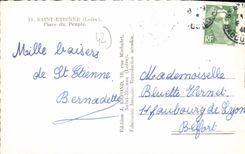 CPA Saint Etienne Place du Peuple