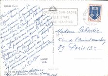 CPSM Creches S et L Creches sur Saone Ville Etape Plage Camping 