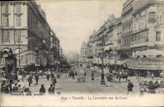 CPA Marseille La Cannebiere Vue du Cours 