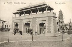 CPA Marseille Exposition Coloniale Porte de l'Annam 