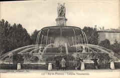 CPA Aix en Provence Fontaine Monumentale 