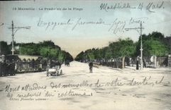 CPA Marseille Le Prade vu de la Plage 