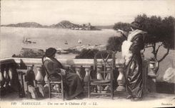 CPA Marseille Une vue sur le Chateau d'lf 