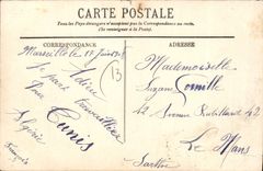 CPA Pars de Marseille d Bord d et vous envoie le Bonjour