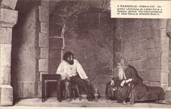 CPA Marseille Chateau d'lf Supreme revelation de l'Abbe Faria a Edmond Dantes The Cast Revelation of