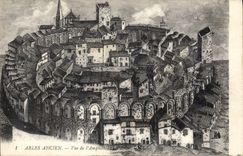 CPA Arles Ancien Vue de l'Ampitheatre 
