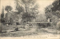 CPA Aix en Provence Les Bords de L'Arc Le Pont de la Cible 