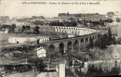 CPA Aix en Provence Viaduc du Chemin de Fer d'Aix a Marseille 