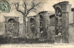 CPA Aix en Provence Vue d'Ensemble du Tombeau Sec 