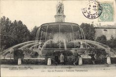 CPA Aix en Provence Fontaine Monumentale 