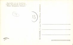 CPA Marseille et sa Banlieue Allauch B du R Place Benjamin Chappe