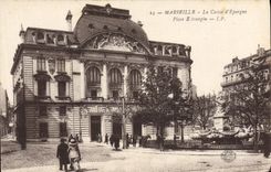 CPA Marseille La Caisse d'Epargne Place E Trangin 